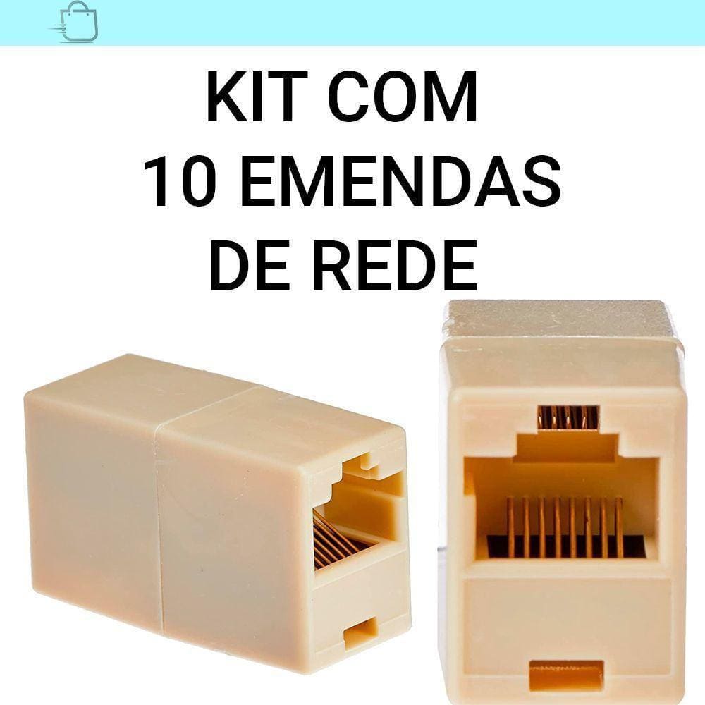 Extenda Sua Rede - Kit 10 Emendas Rj45