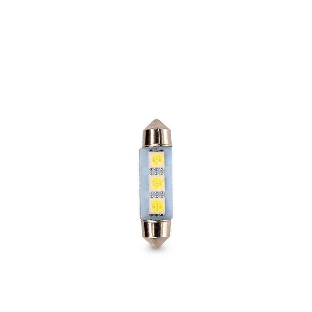 Lâmpada Led Interior Carro Torpedo 3 Leds 5050 39 Mm Tarponn