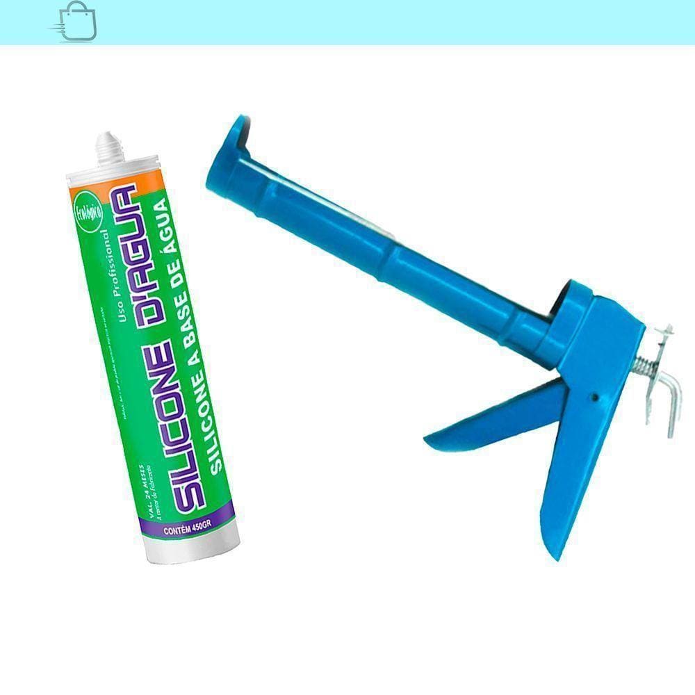 Adesivo Silicone Acrilico Dagua Branco Com Aplicador