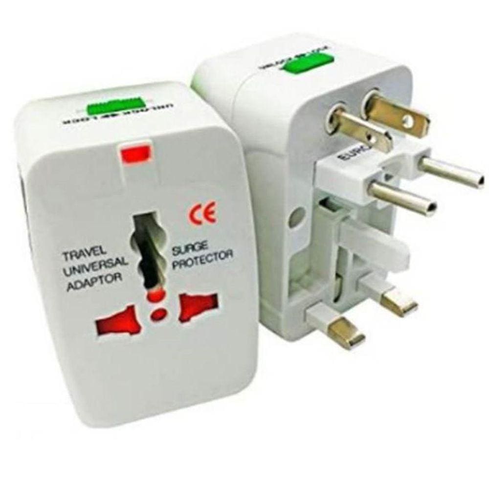 Adaptador Tomada Universal Internacional Uk Eua Europa Asia