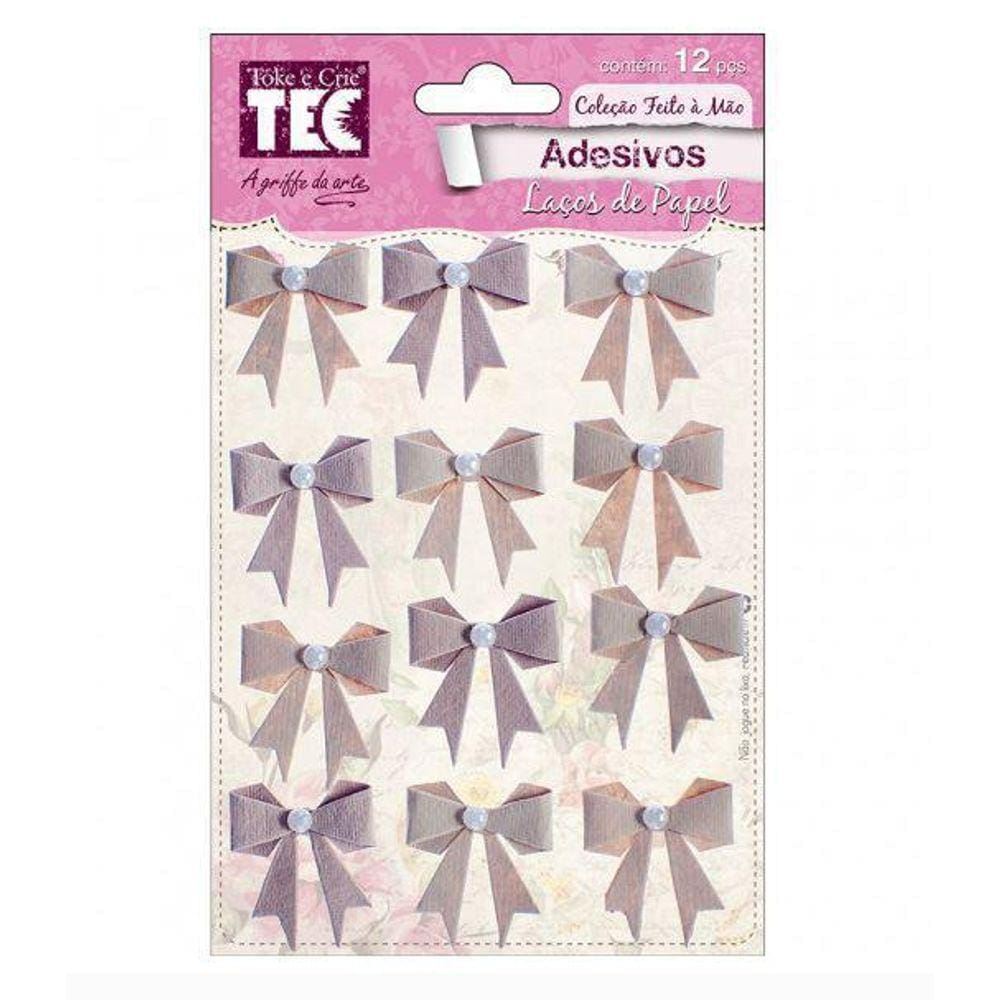 Adesivos Laços De Papel Sépia Av011 - Tec