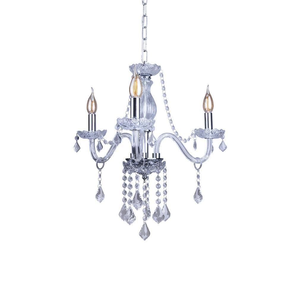 Lustre Pendente Startec France 3 Cristal Transparente E14 Bi