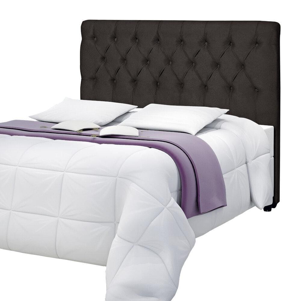 Cabeceira Rúbia Sued Chocolate 170 cm