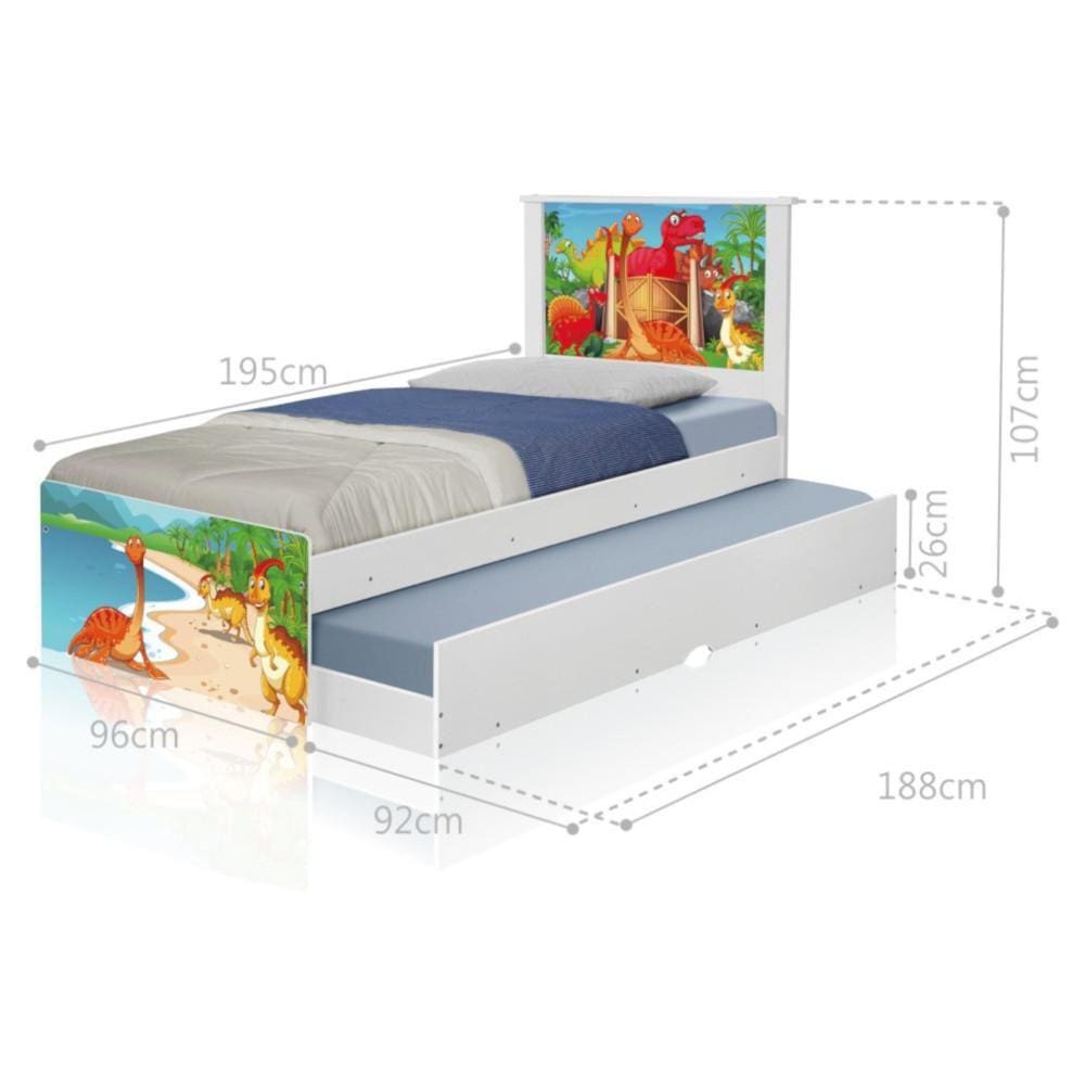 Bicama Terra dos Dinossauros com Colchões