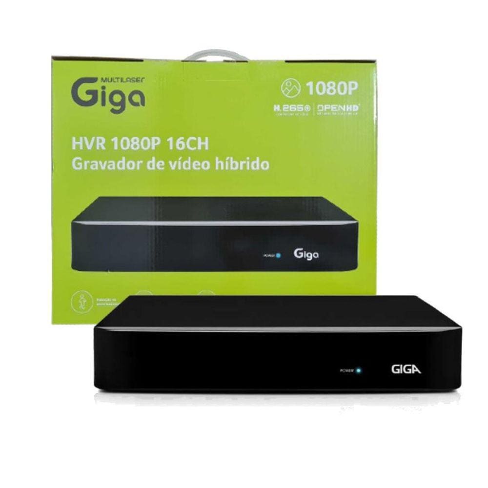 DVR Gravador de Video, Multilaser Giga, GS0488, 16 Canais, 1080p