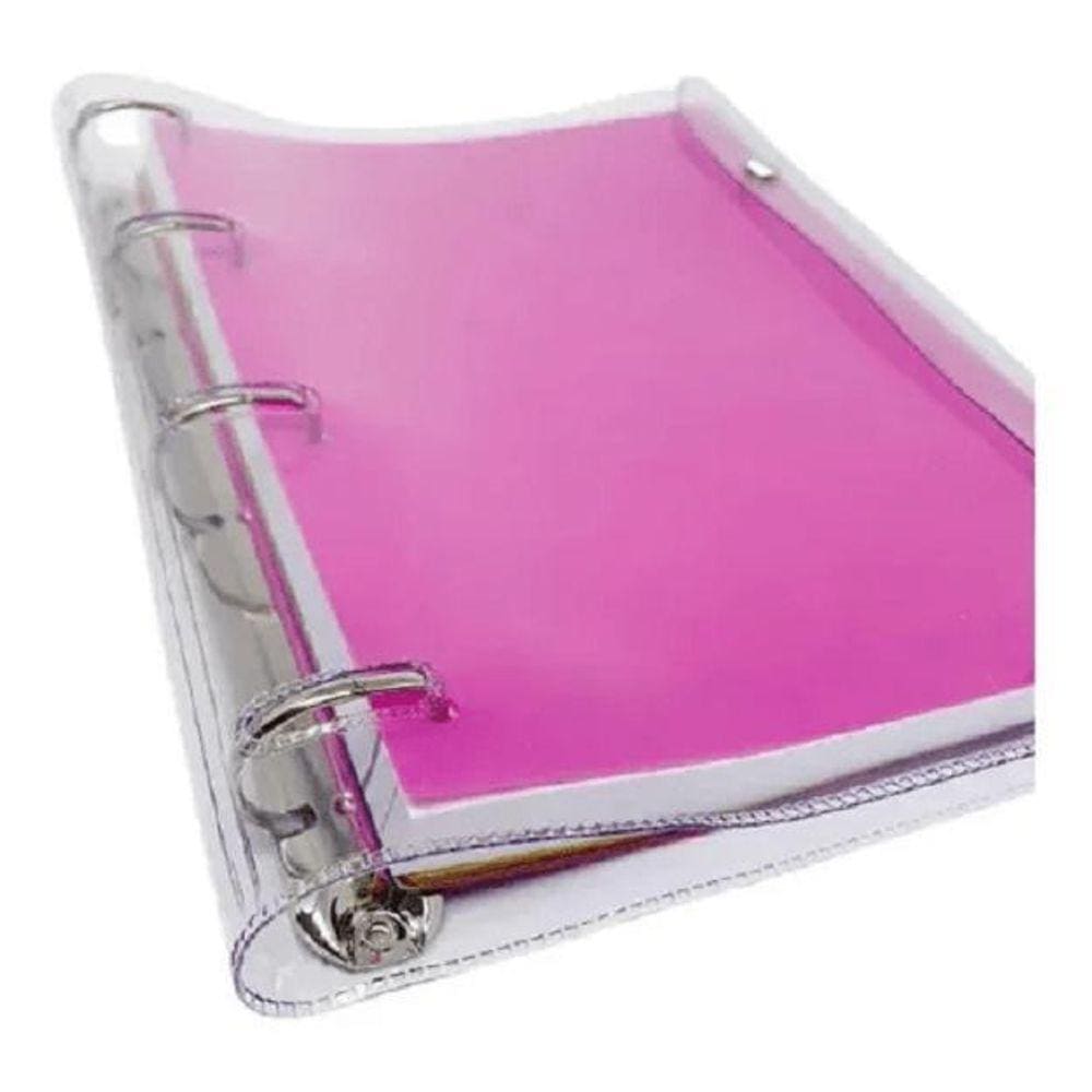 Fichário Universitário Vision Rosa 192 Folhas Dac