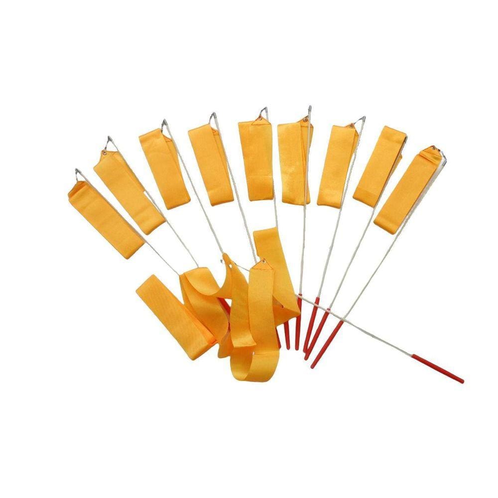 Fita Ginastica Rítmica 10 Unidades Fita E Estilete Laranja