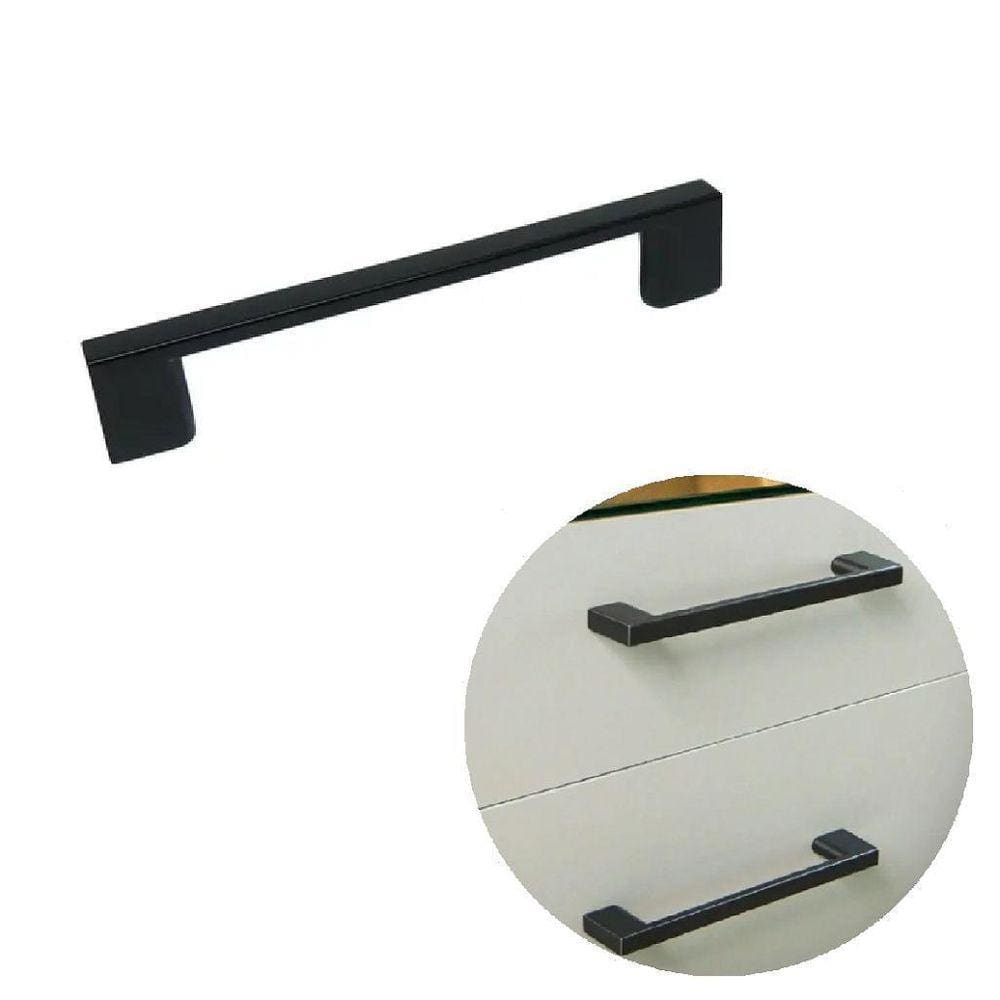 Puxador Alça IL950 160mm Preto - Italy Line