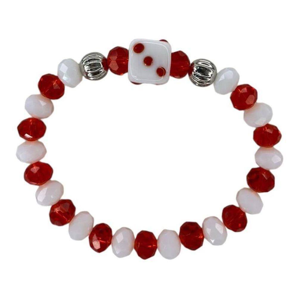 Pulseira Zé Pelintra Firma 1 Dado Cristal E Silicone