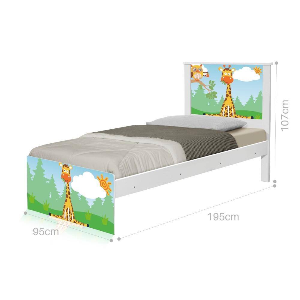 Cama Solteiro Safari Girafa