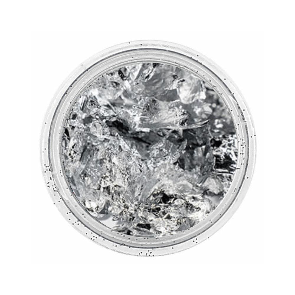 Glitter Em Flocos De Prata Ag 50G