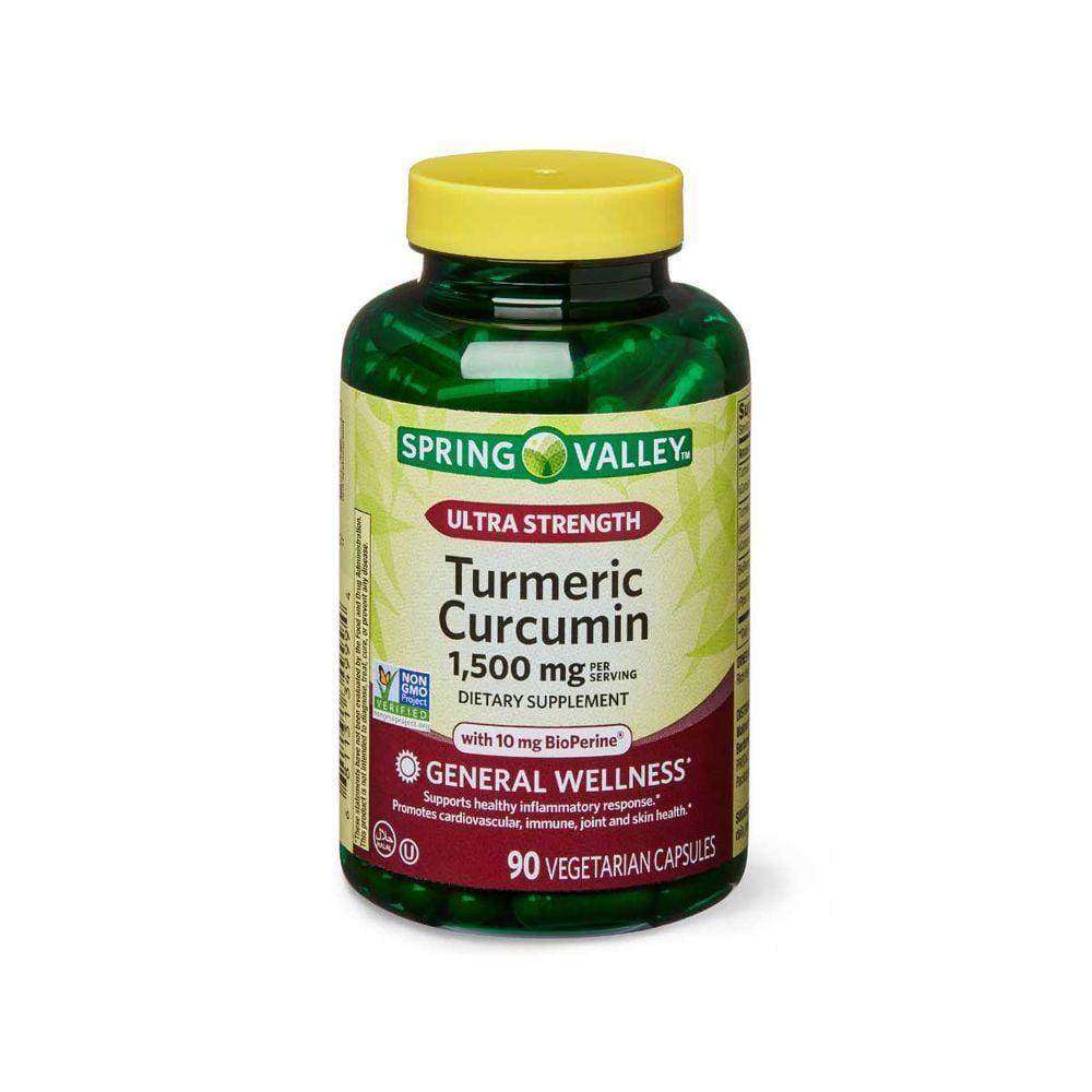 TURMERIC CURCUMIN 1,500mg - 90un - SPRING VALLEY