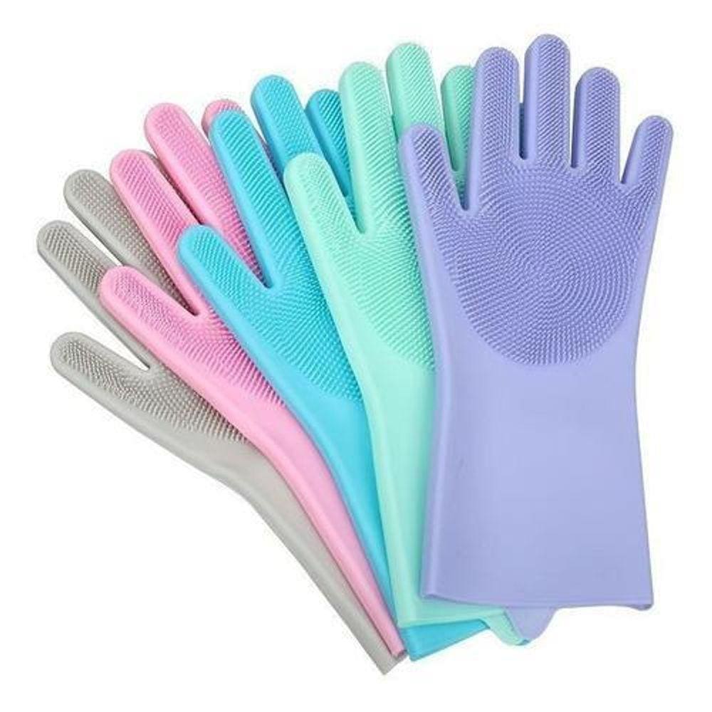 Par Luvas Mágicas Silicone Lava Louça Booglee