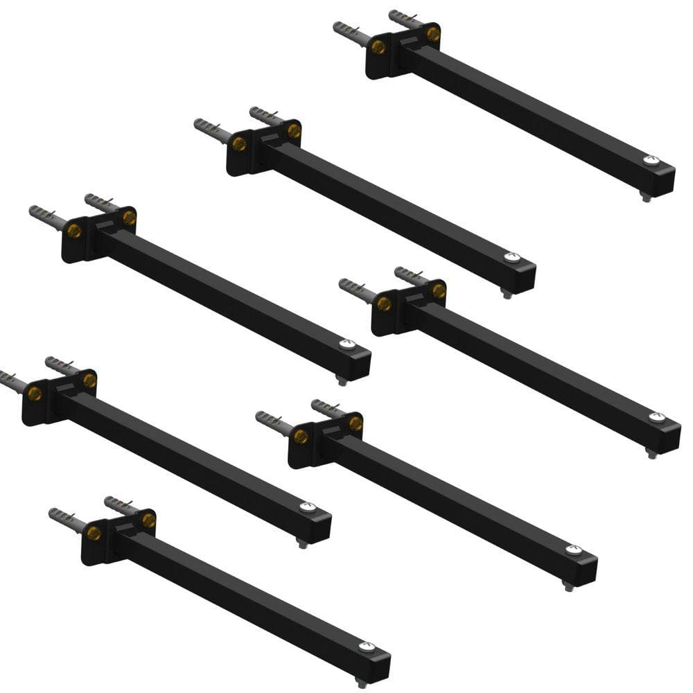 07 SUPORTES REFLETOR BASE RETA BRAÇO 20 cm 7 Cjts