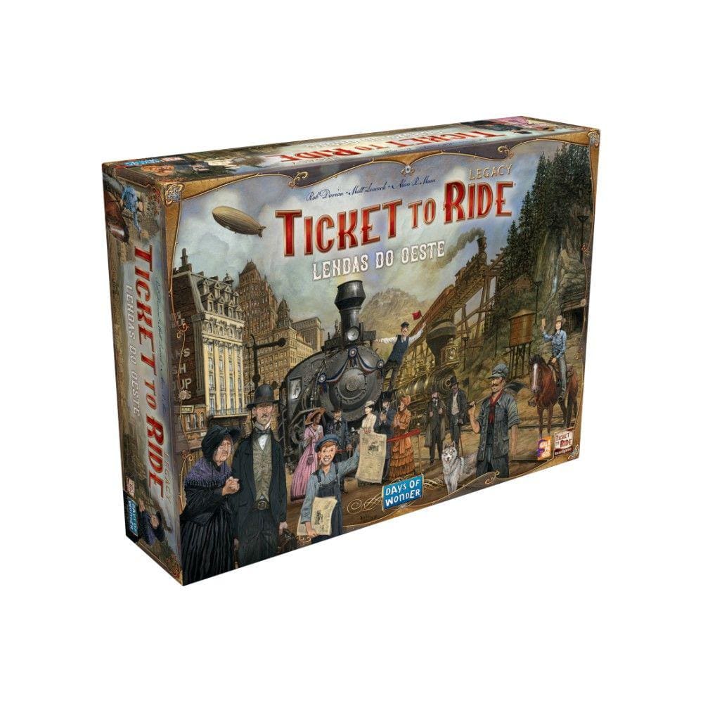 Ticket to Ride Legacy Lendas do Oeste Jogo de Tabuleiro Galapagos TTR401