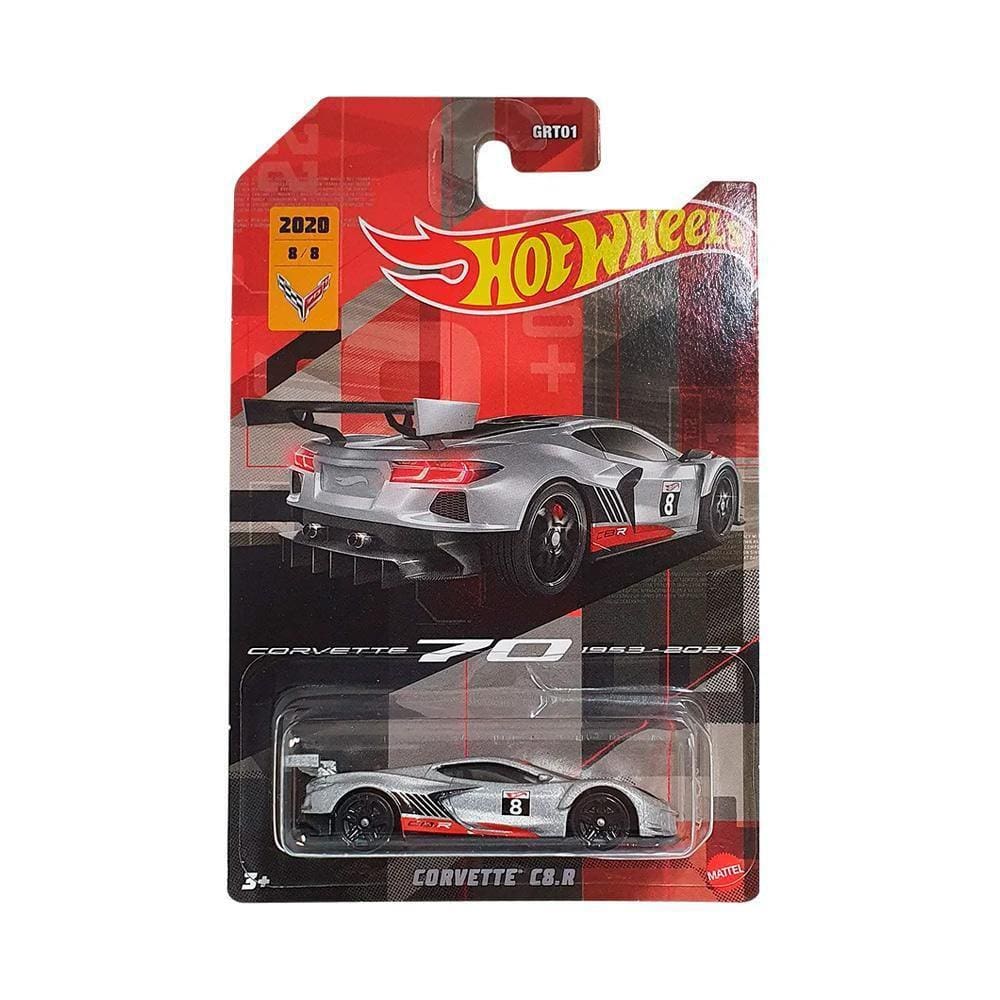 Carrinho Hot Wheels Corvette 70 Anos 2020 Corvette C8.R 8/8