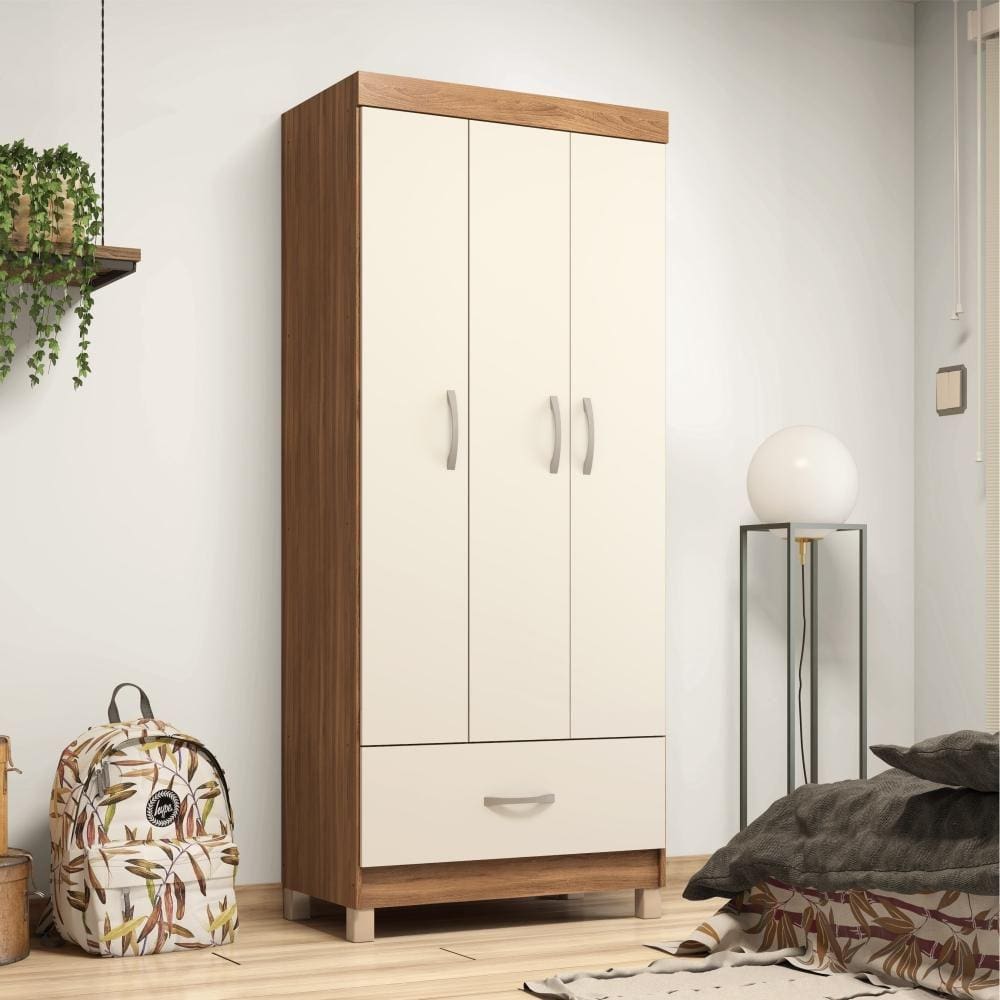 Roupeiro 3 Portas Davis Amendola Off-White