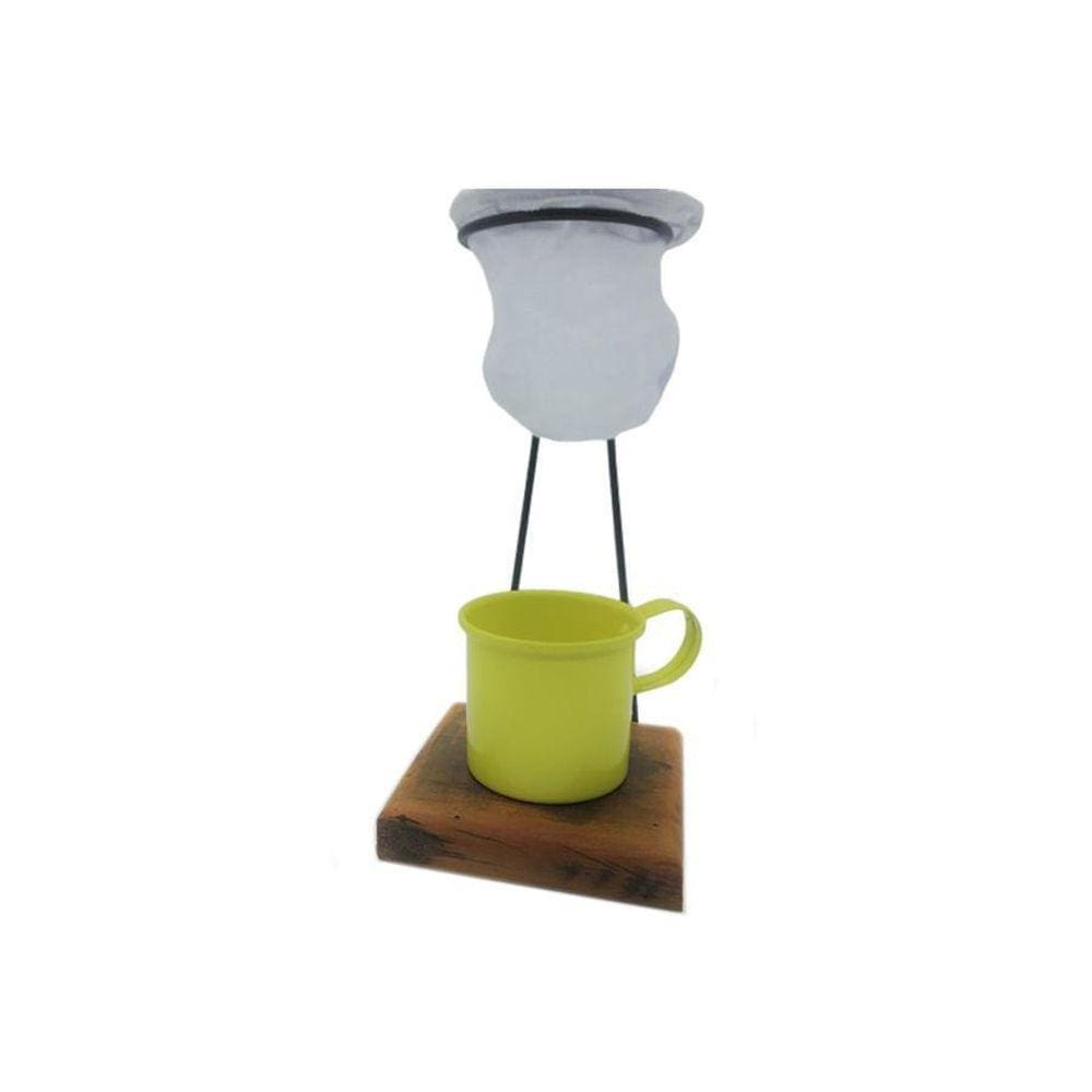 Kit De Café Individual - 1 Caneca Amarelo - Demolição