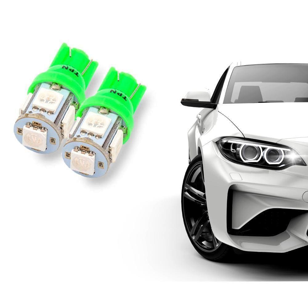 Lâmpada Led Interior Farolete Pingo T10 5 Leds Verde