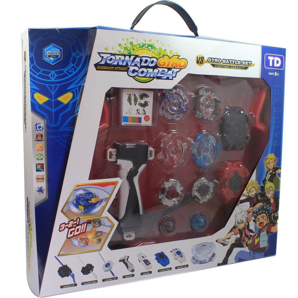 Maleta Beyblade Metal Burst + 2 Lançadores + Arena TD