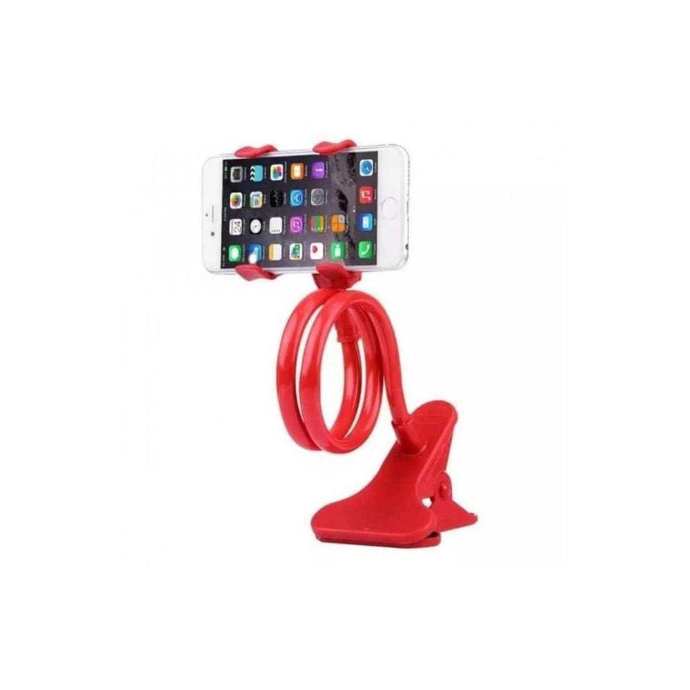Suporte Universal Celular Articulado E Flexível Vermelho