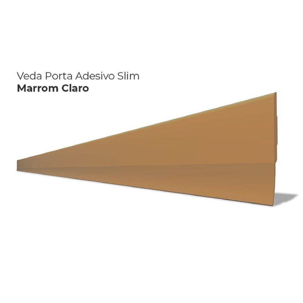 Veda Porta Adesivo Rodo Pvc Comfortdoor Marrom Claro 1 Mt
