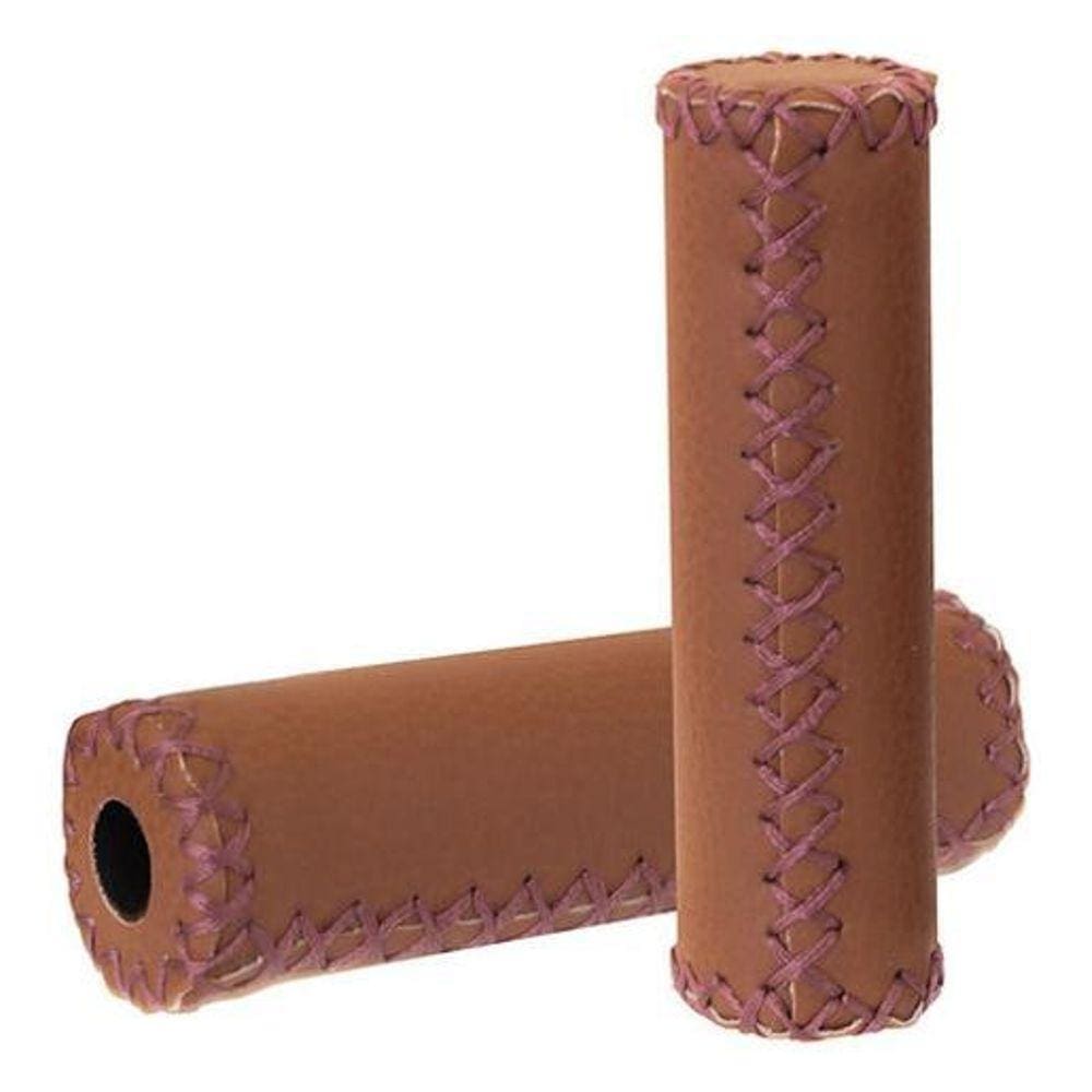 Manopla GTA Material Sintético Marrom 120mm - Conforto Bike