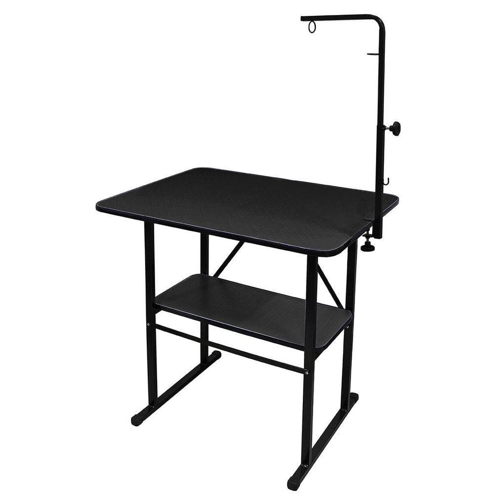 Mesa De Tosa Com Prateleira Com Girafa Pet Shop Preta Black