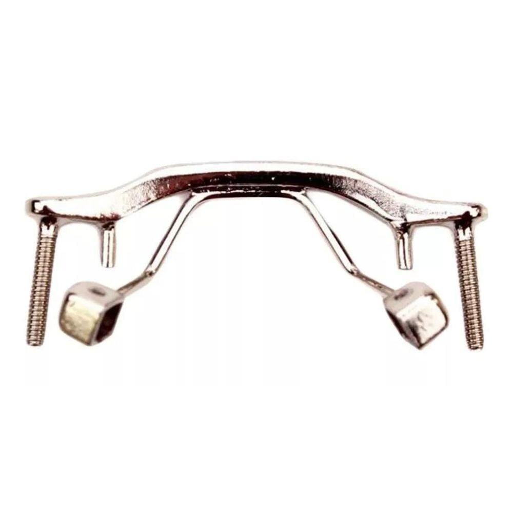 Ponte Plaqueta Metal Armação 3 Peças Silhouette Prateado