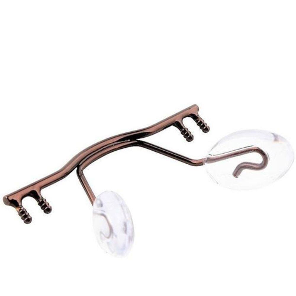 Ponte Metal Armação 3 Peças Silhouette Óculos Dourado-Escuro