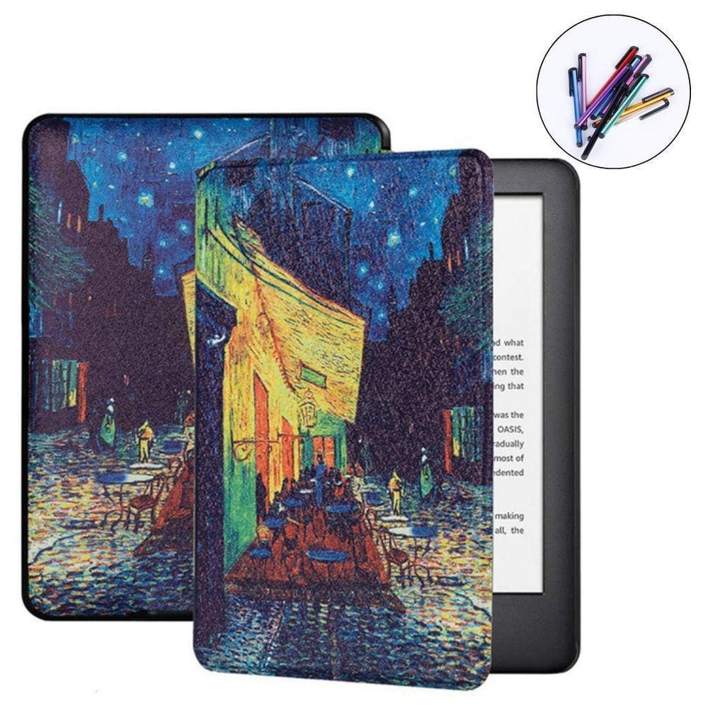 Capa Couro Estampada Para Kindle 11 Geração C2V2L3 + Caneta