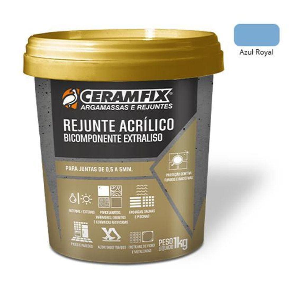 Rejunte Acrílico Ceramfix Azul Royal 1Kg