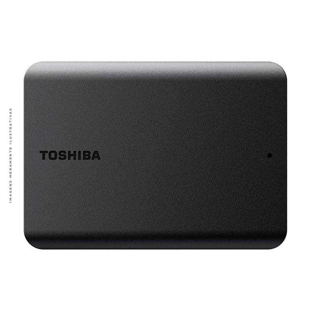 HD Externo 1TB Toshiba Canvio Basic, USB 3.0, Preto - HDTB510XK3AA