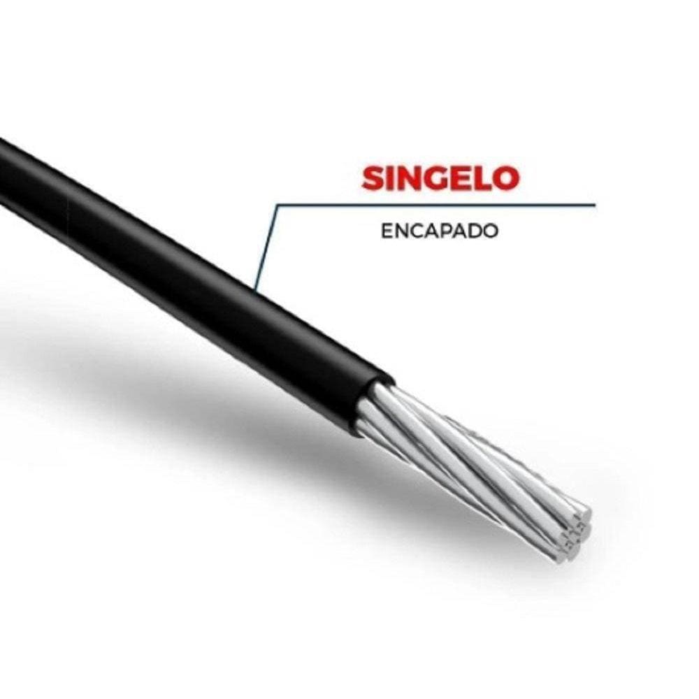 Cabo Nax 25 mm Singelo Preto - 25 Metros