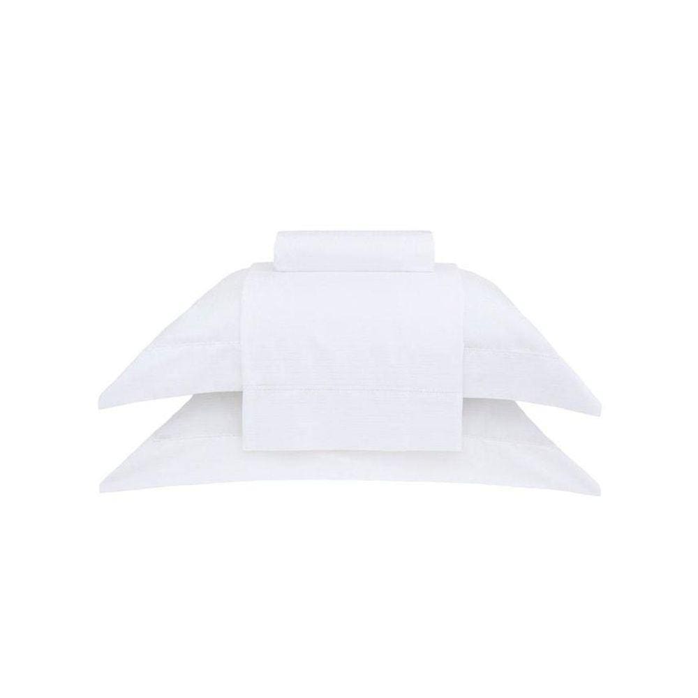 Kit Colcha King Cetim 300 Fios Buddemeyer Damask Branco
