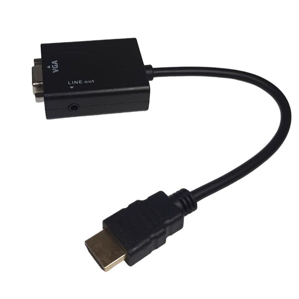 Cabo Conversor De Hdmi Para Vga Com Audio Co-01