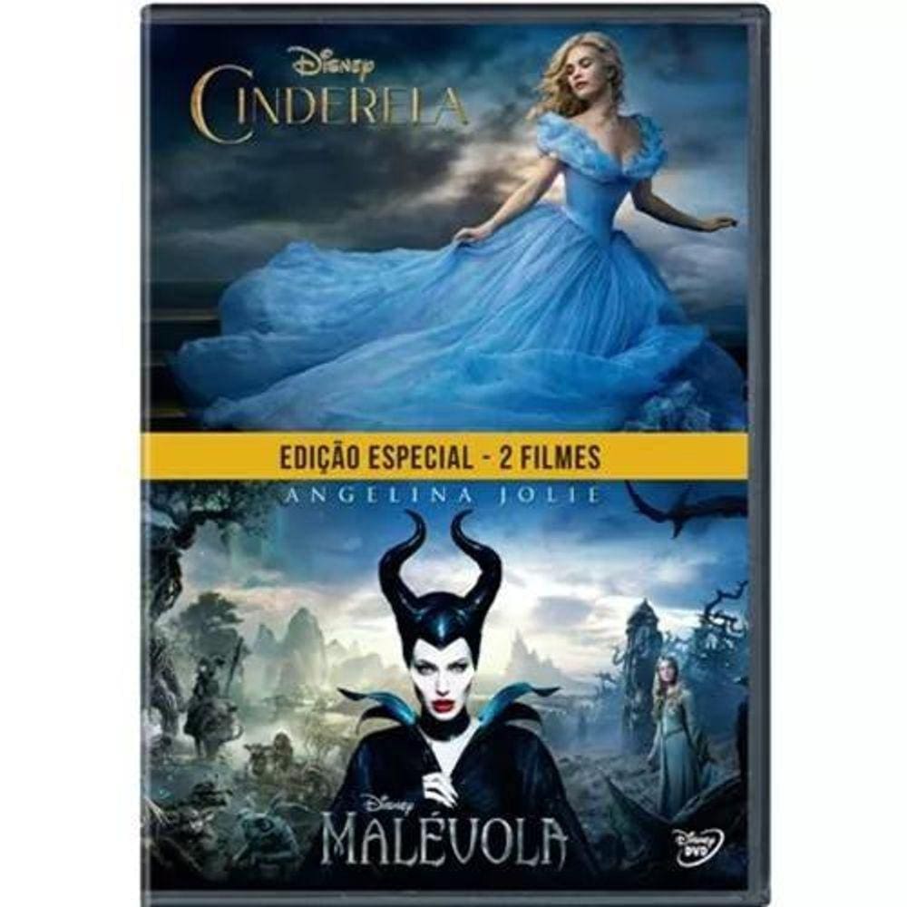 Cinderela + Malévola  2 Discos   DVD