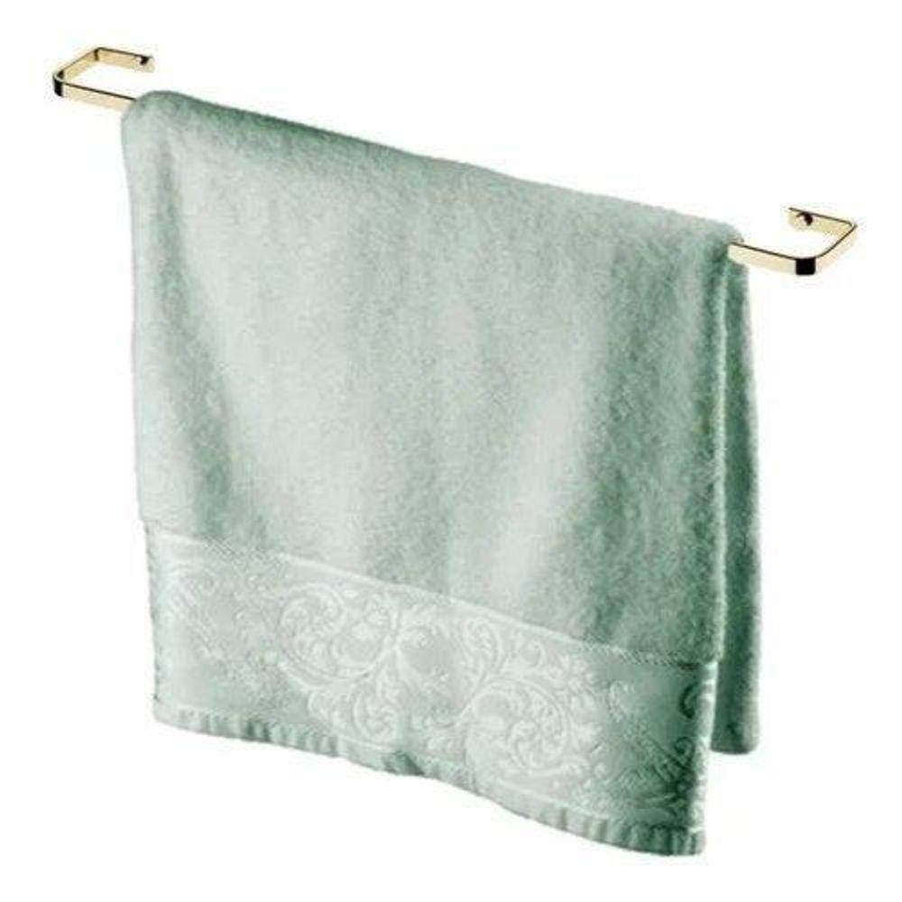 Porta Toalha Toalheiro Parede Dourado Banho 60 Cm Future