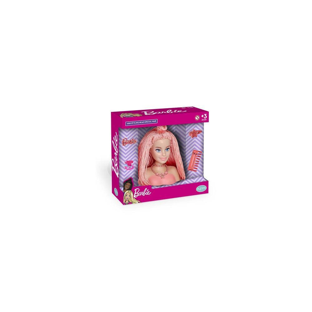 Barbie Busto - Styling Head Special Hair Salmão -1217 -Pupee