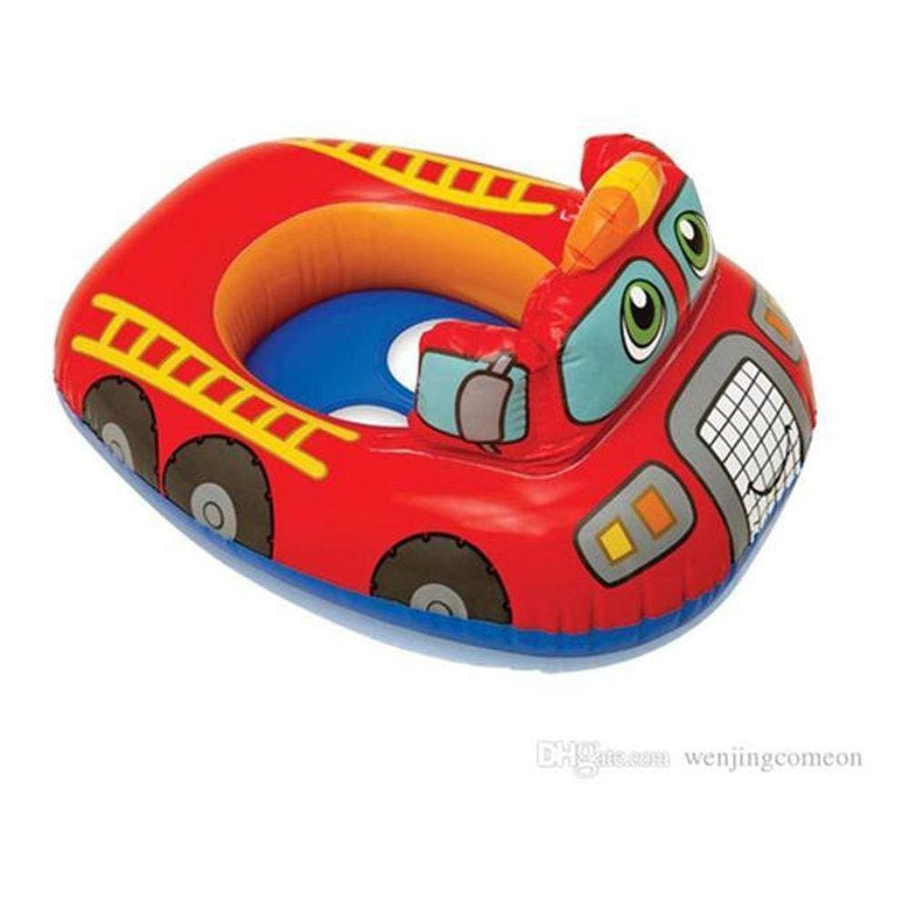 Boia Fralda Carro Bombeiro Inflável Infantil Unissex 70X55