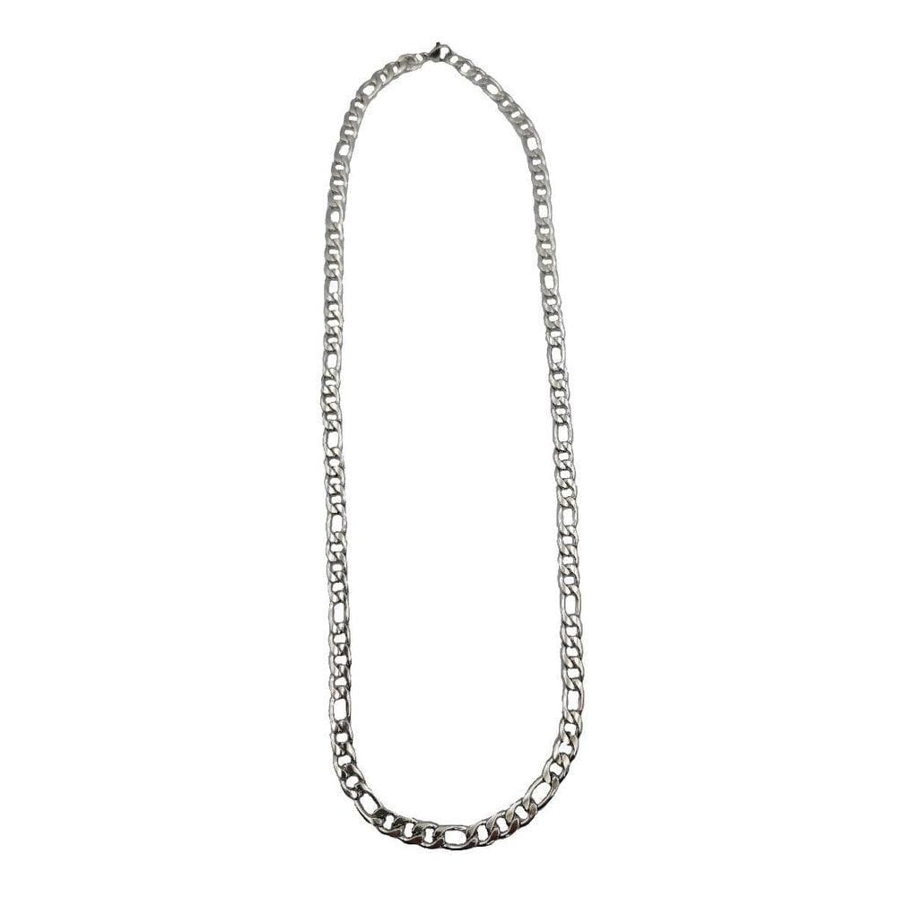 Corrente Colar Cordão Masculino 60Cm Largura 7Mm 3X1 Em Aço