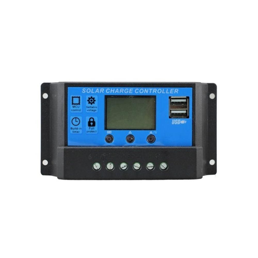 Controlador De Carga Para Painel Solar 10a Pwm 12 E 24v