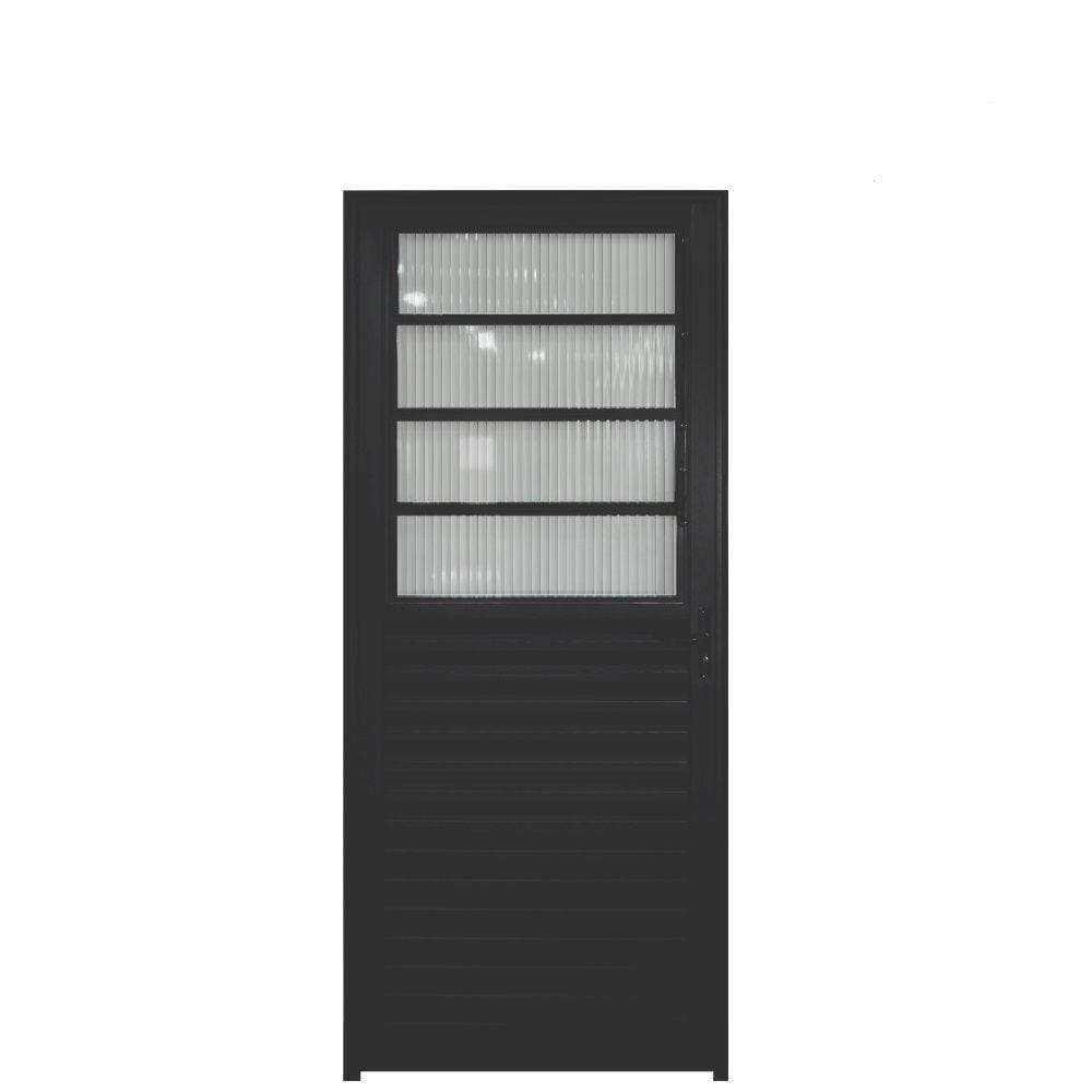 Porta Basculante Alumínio Preto 2.10 x 0.80 - Hale