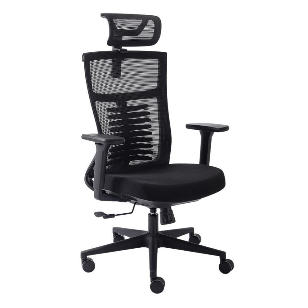 Cadeira De Escritorio Ergonômico Preto Elements Vertta