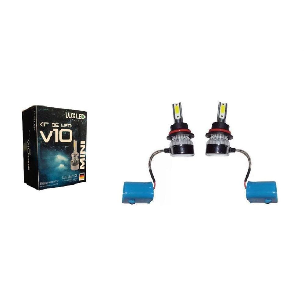 Kit Lâmpada De Led 9007 Automotivo 30W V10 Luxled