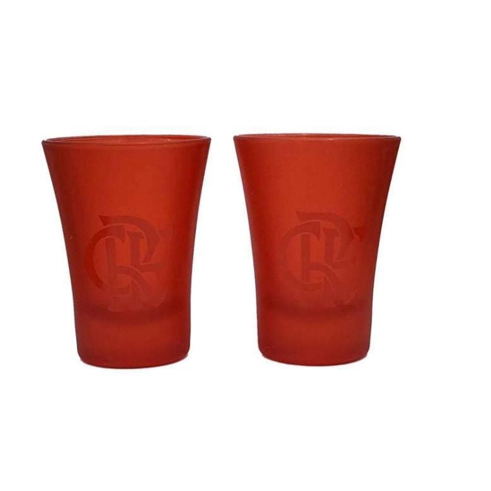 Copo Flamengo Prime Shot Vermelho Almix 60Ml Do Mengão