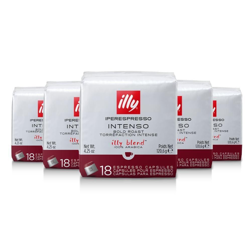 90 Cápsulas, Café Illy Blend, Intenso Illy Iperespresso