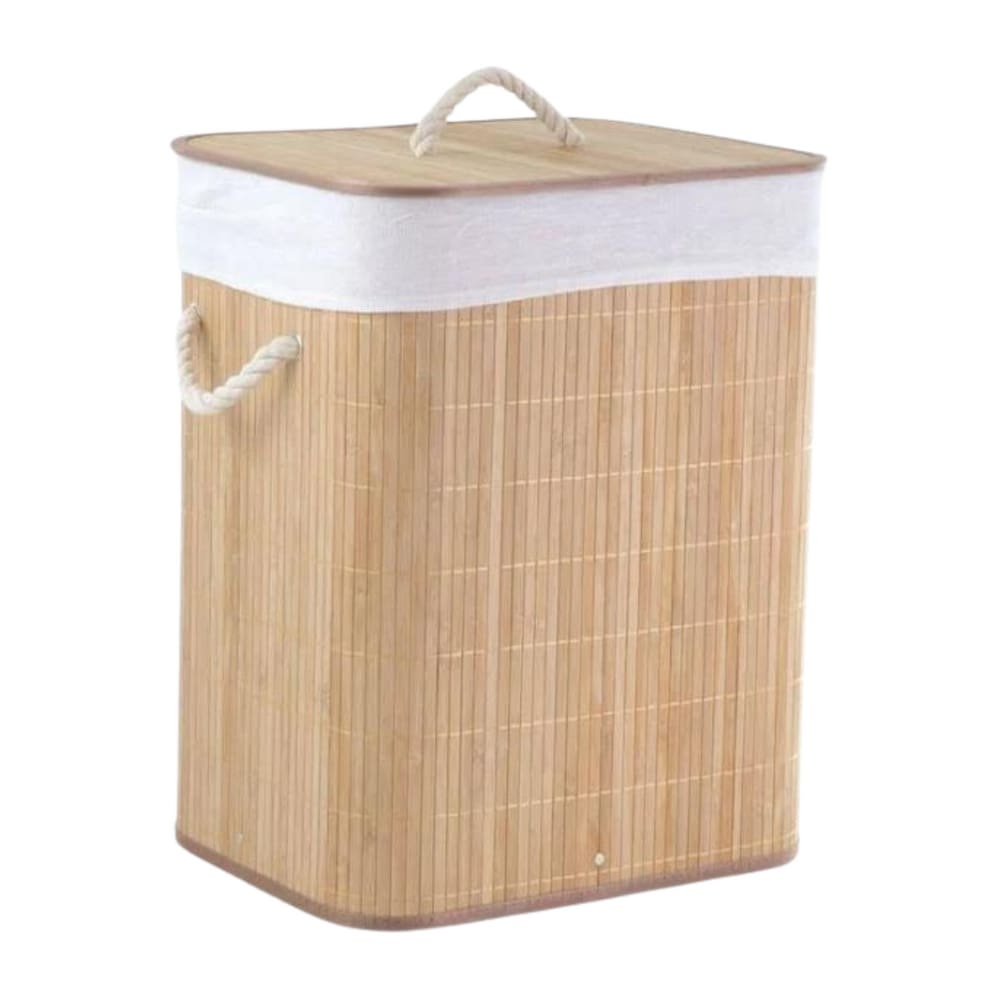 Cesto Organizador Em Bambu Com Tampa Ecokitchen Mimo Style