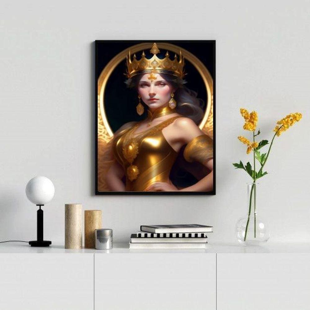 Quadro Decorativo Imperatriz 33X24Cm