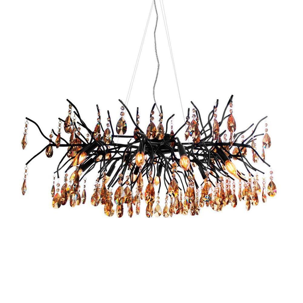 Lustre Branch Galho Negro - 100cm - DNA Iluminação